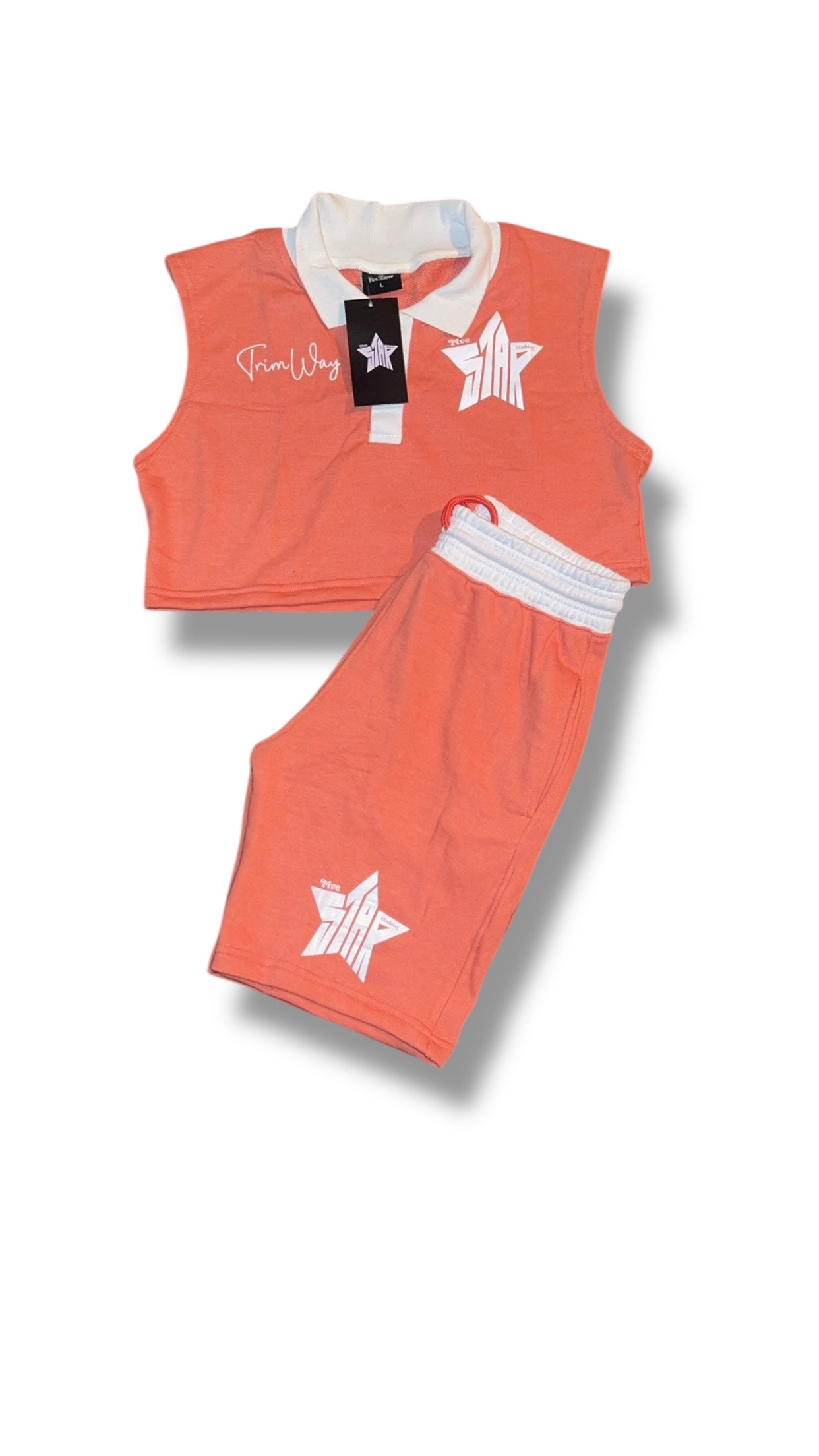 Women Cropped Shirts & Shorts Set