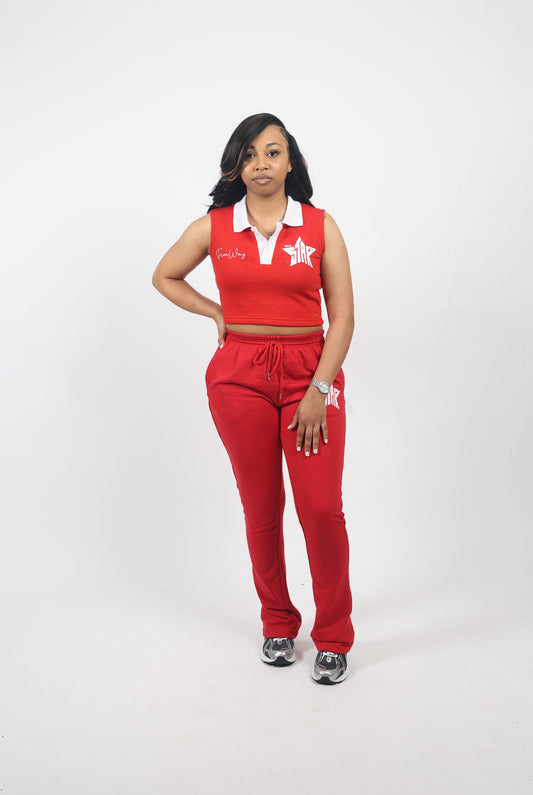 Red Five Star Pants Only
